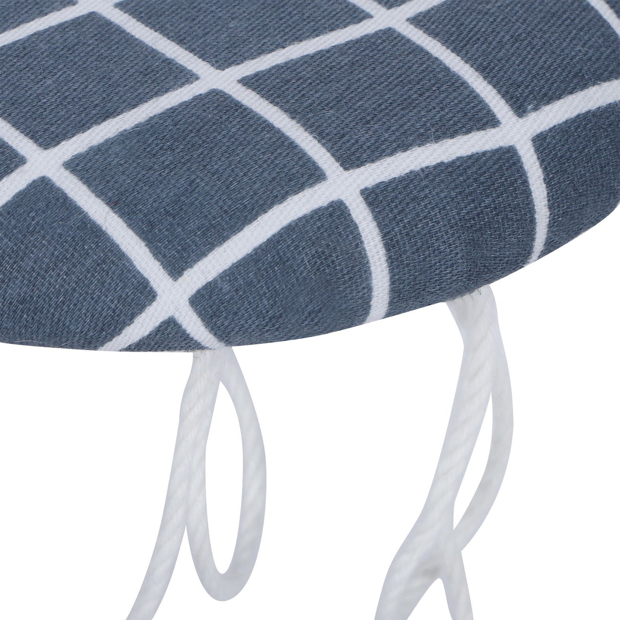 Mini Ironing Board Foldable Sleeve Cuffs Collars Ironing Table for Home Travel UseDark Blue Grid
