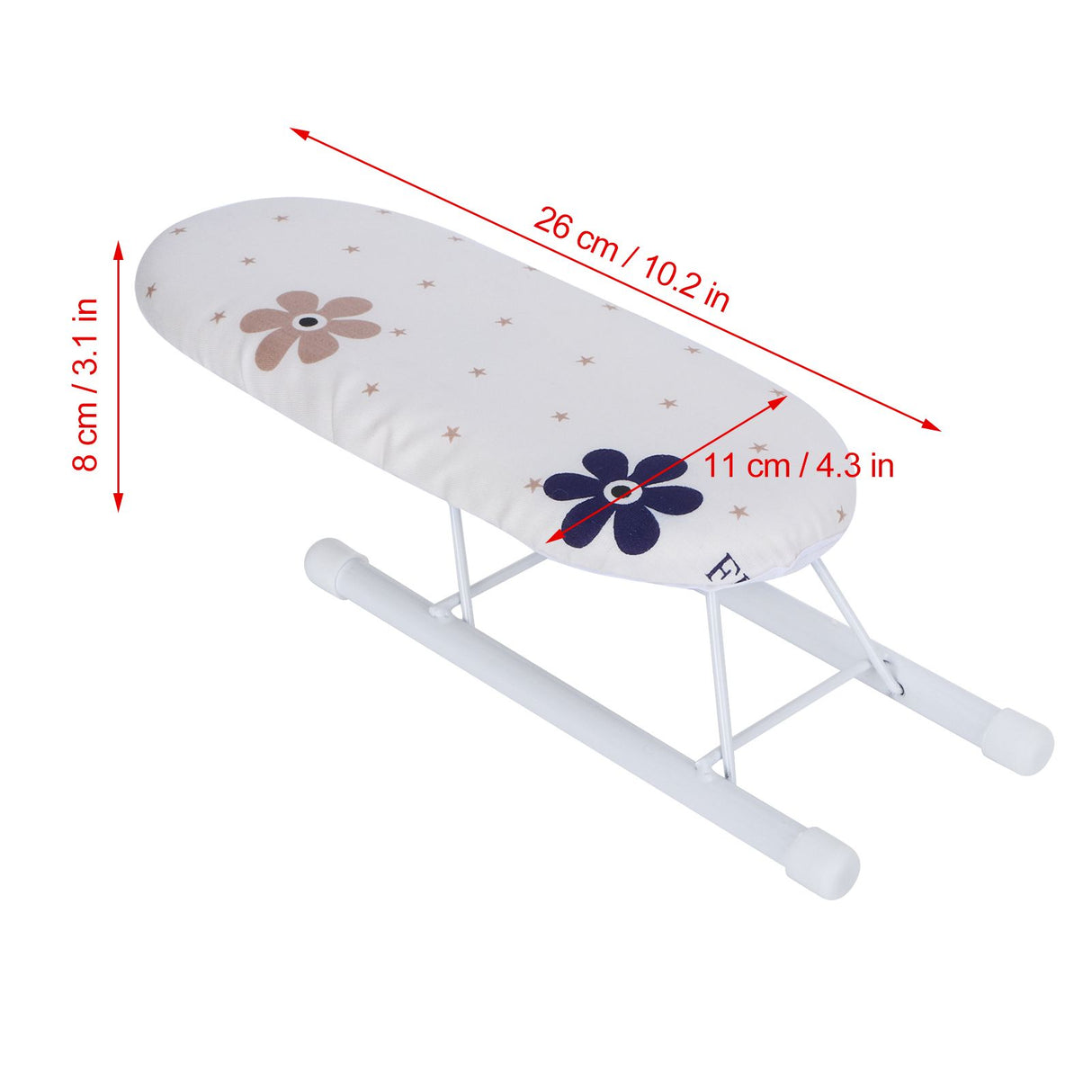 Mini Ironing Board Foldable Sleeve Cuffs Collars Ironing Table for Home Travel UseFlower Cluster