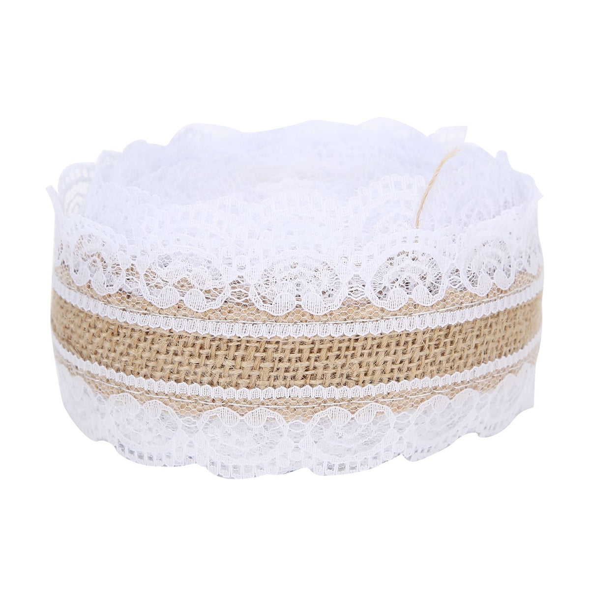 10m DIY Jute Lace Roll Wedding Birthday Party Decoration Crafts Clothing Accessories