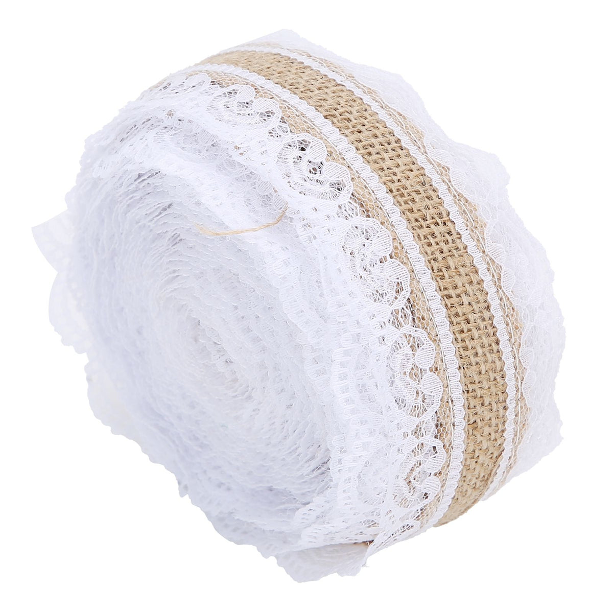 10m DIY Jute Lace Roll Wedding Birthday Party Decoration Crafts Clothing Accessories