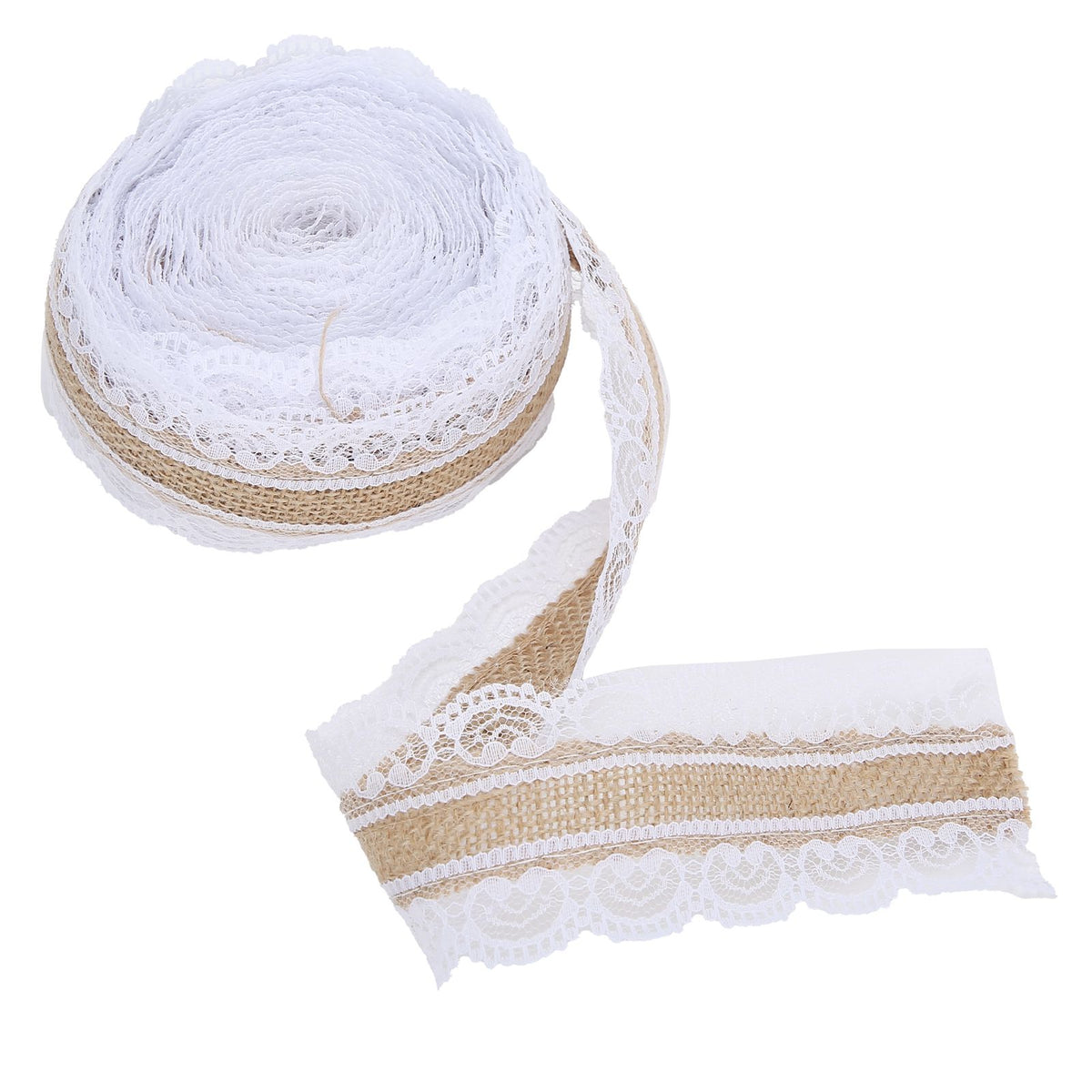 10m DIY Jute Lace Roll Wedding Birthday Party Decoration Crafts Clothing Accessories