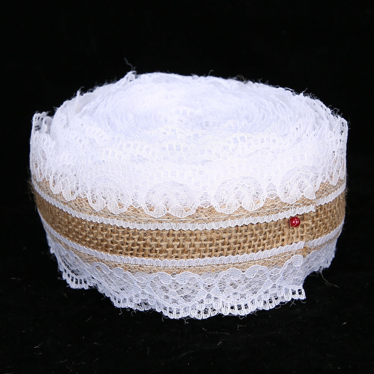 10m DIY Jute Lace Roll Wedding Birthday Party Decoration Crafts Clothing Accessories