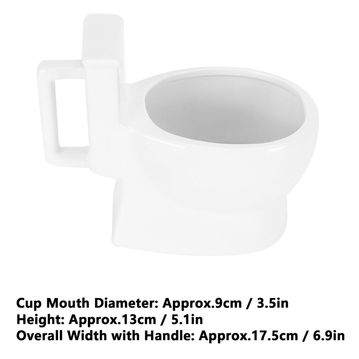 301‑400ml Ceramic Toilet Mug Funny Coffee Cup with Handle Personalized Gift for Friends