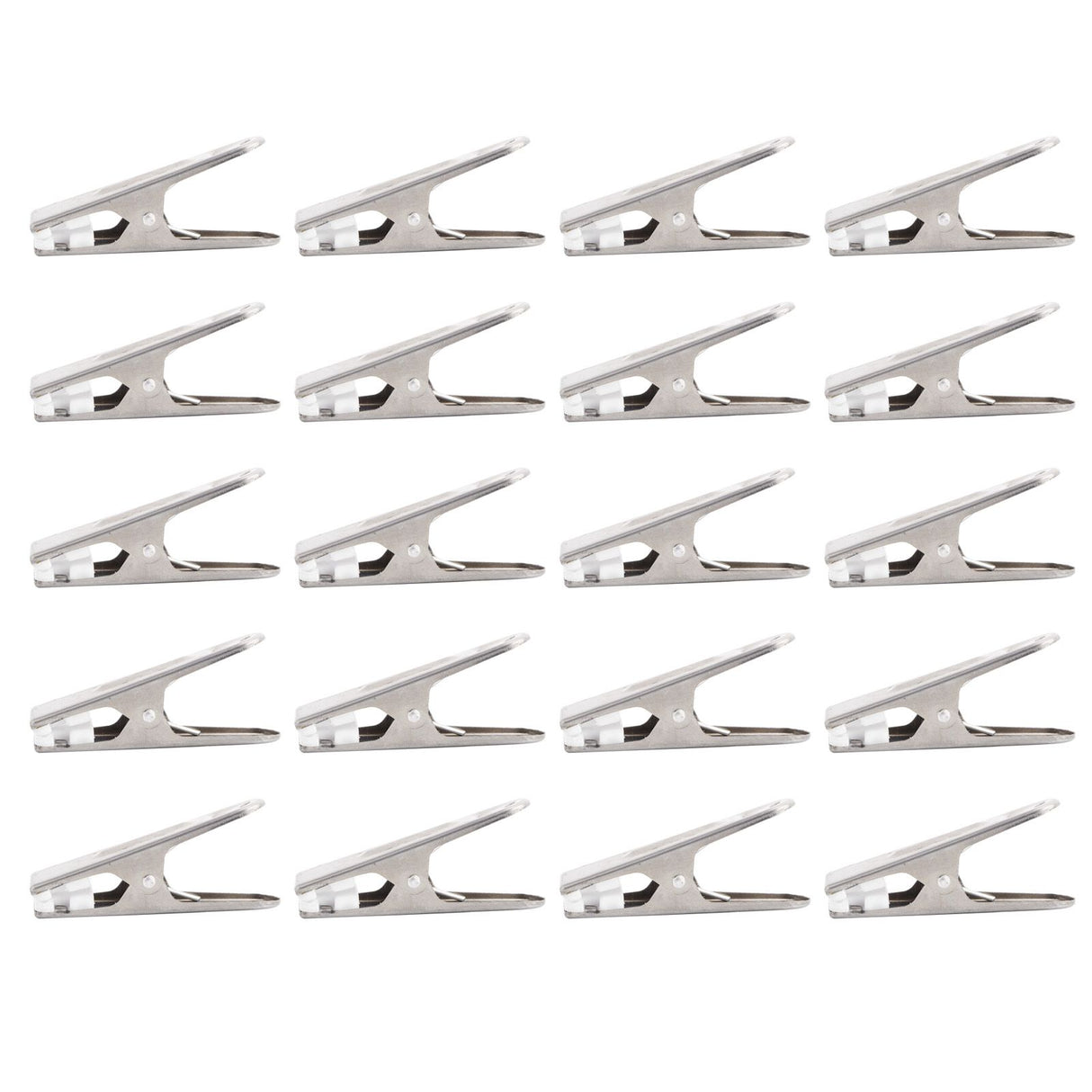 20Pcs Clothes Clips Stainless Steel Clothes Hanging Pins Clamps Home Laundry Underwear Pegs