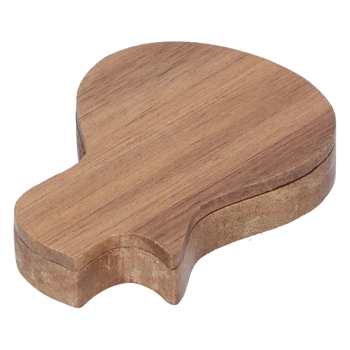 Guitar Pick Box Holder Collector with 3Pcs Wooden Picks Musical Instrument Accessory
