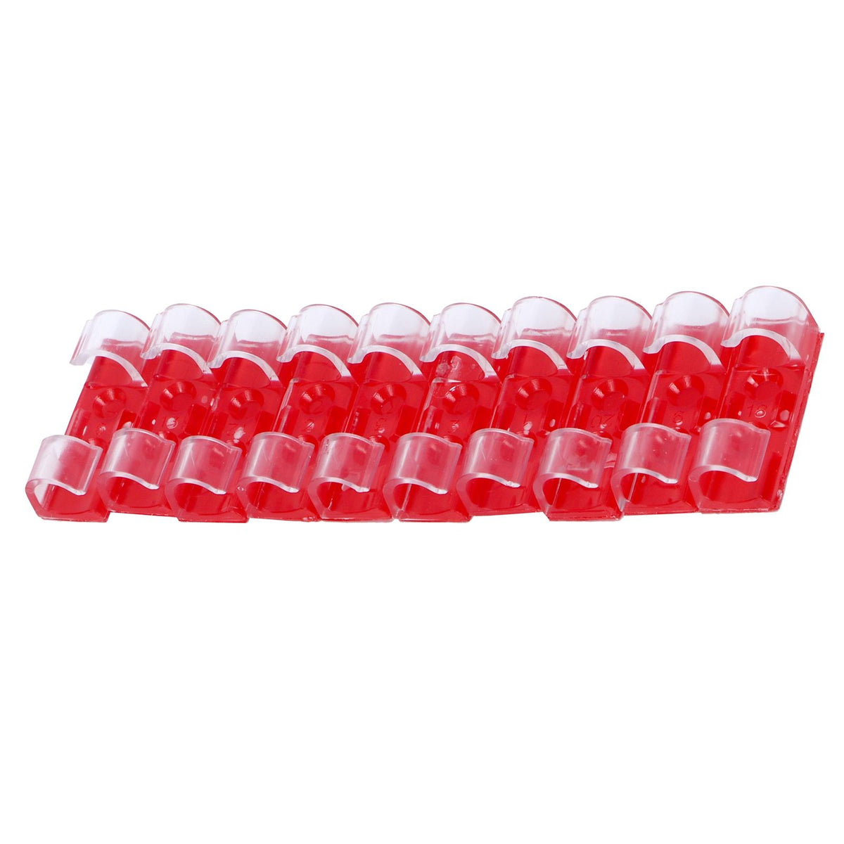 20Pcs Wire Clamp Self adhesive Line Cable Clip Buckle Fastener Desktop Organizer(Transparent )