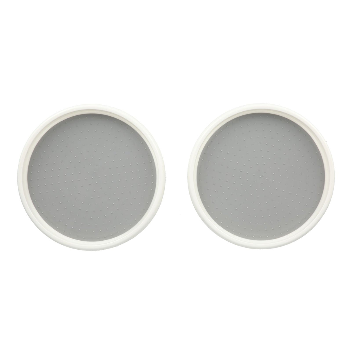 Cabinet Turntable Organizer Antislip Rotatable Storage Tray Multifunctional Rotating Spice Rack for Kitchen 2PCS Small Size