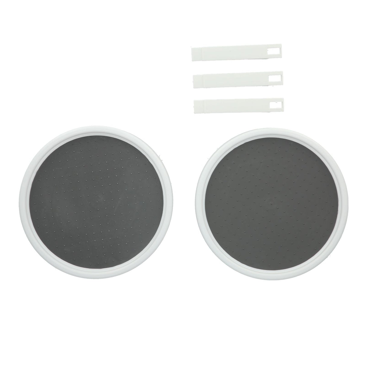 Cabinet Turntable Organizer Antislip Rotatable Storage Tray Multifunctional Rotating Spice Rack for Kitchen Single Double Layer Small Size