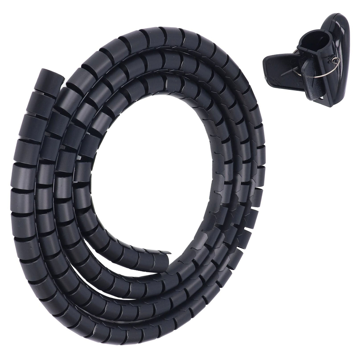 Spiral Cable Wrap Organizer Dia 20mm/0.79in Wire Winding Tube Cord Management System for Home Office TV DVD PC Cable2m/6.6ft
