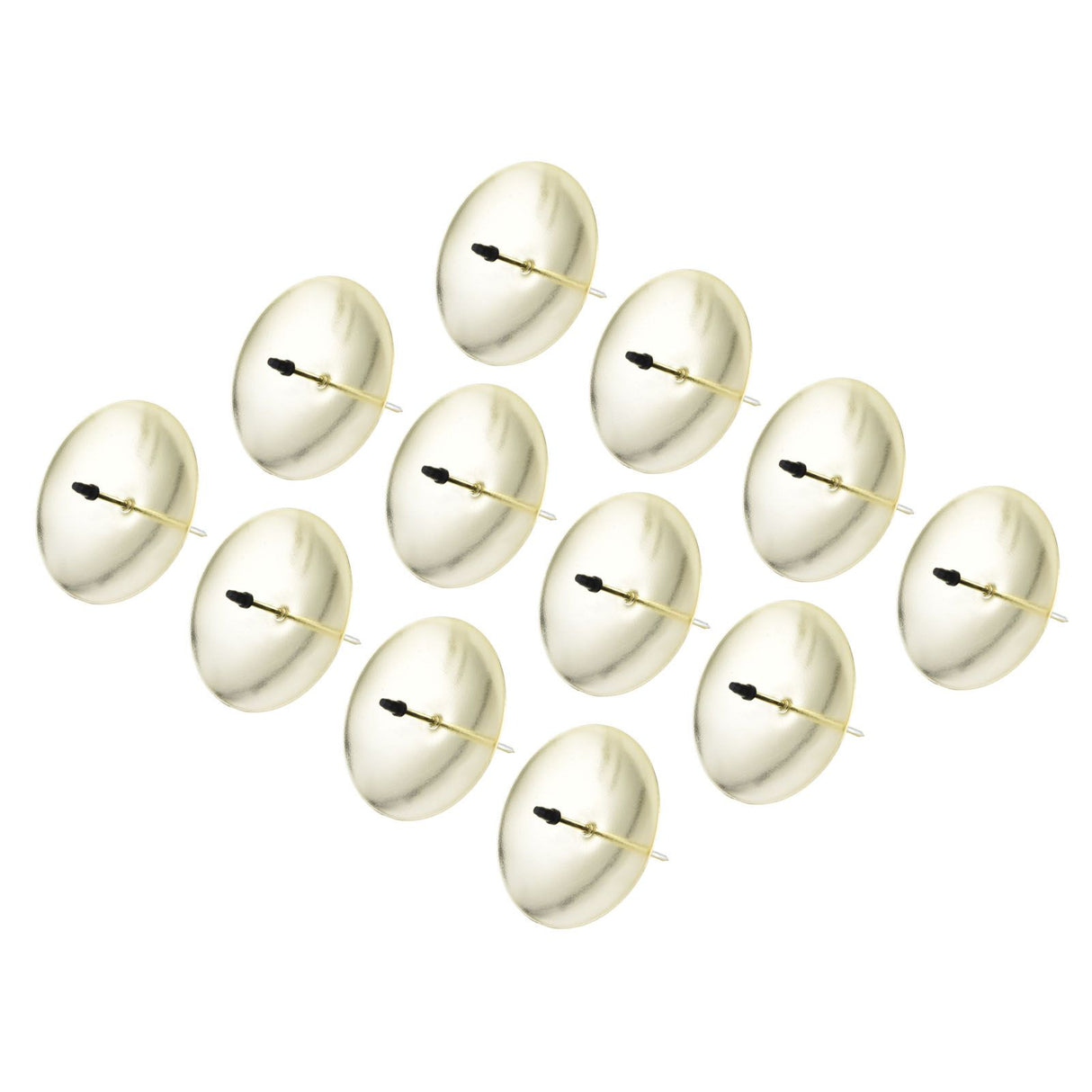 12pcs Candle Plate Iron Material 7x6.5cm/2.8x2.6in Gold Stable Reliable Decorative Wearable Fixing Holder for Party