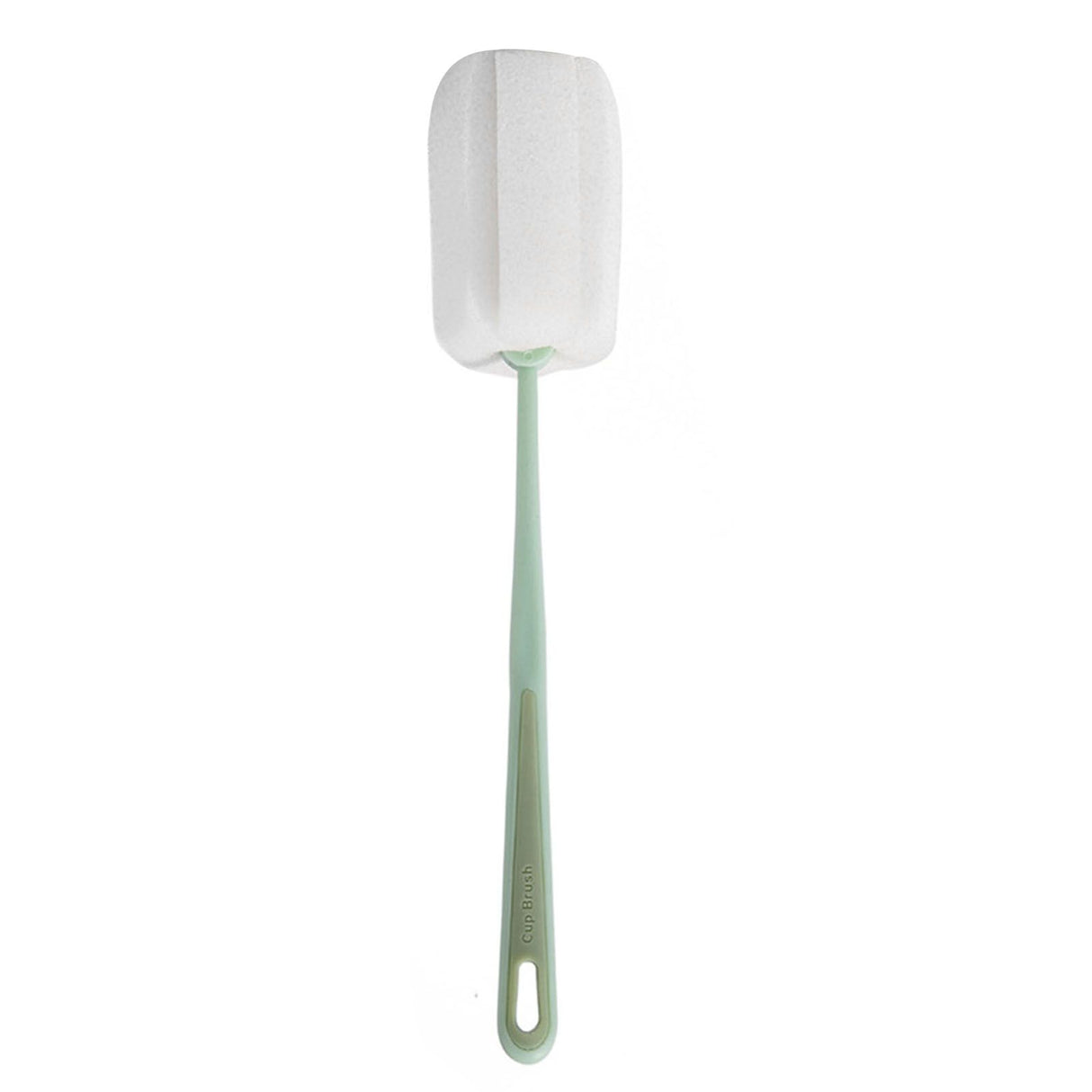 Long Handle Sponge Bottle Brush 360° Cleaning Elastic Flexible Hanging Hole Design Soft Sponge Bottle Cleaning BrushGreen