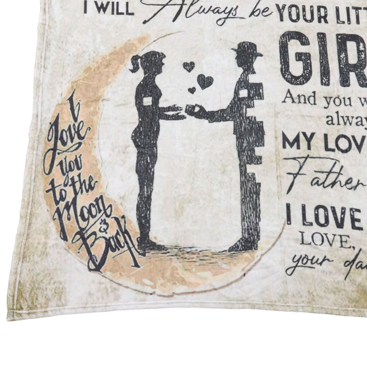 Dad Blanket Father's Day Theme Dual Sides Personalized Wide Application Sofa Throw Blanket for Bedroom Sofa Office 150x200cm / 59.06x78.74in