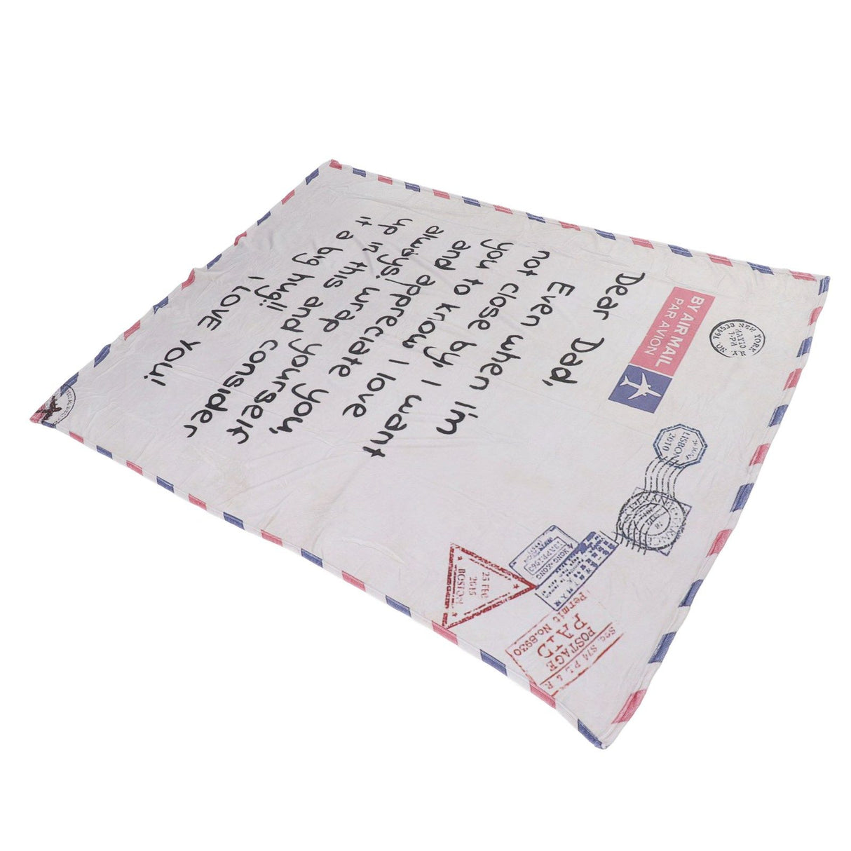 Envelope Blanket Multifunctional Personalized Soft Skin Friendly Polyester Throw Blanket for Father 59.1 X 86.6in