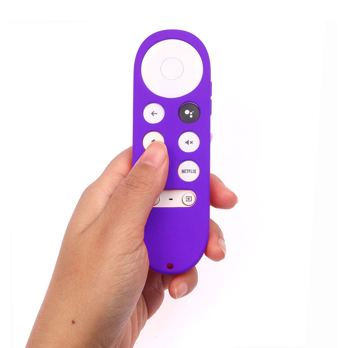 Remote Control Protective Cover Silicone Case for Chromecast with Google TV Remote Controller Purple