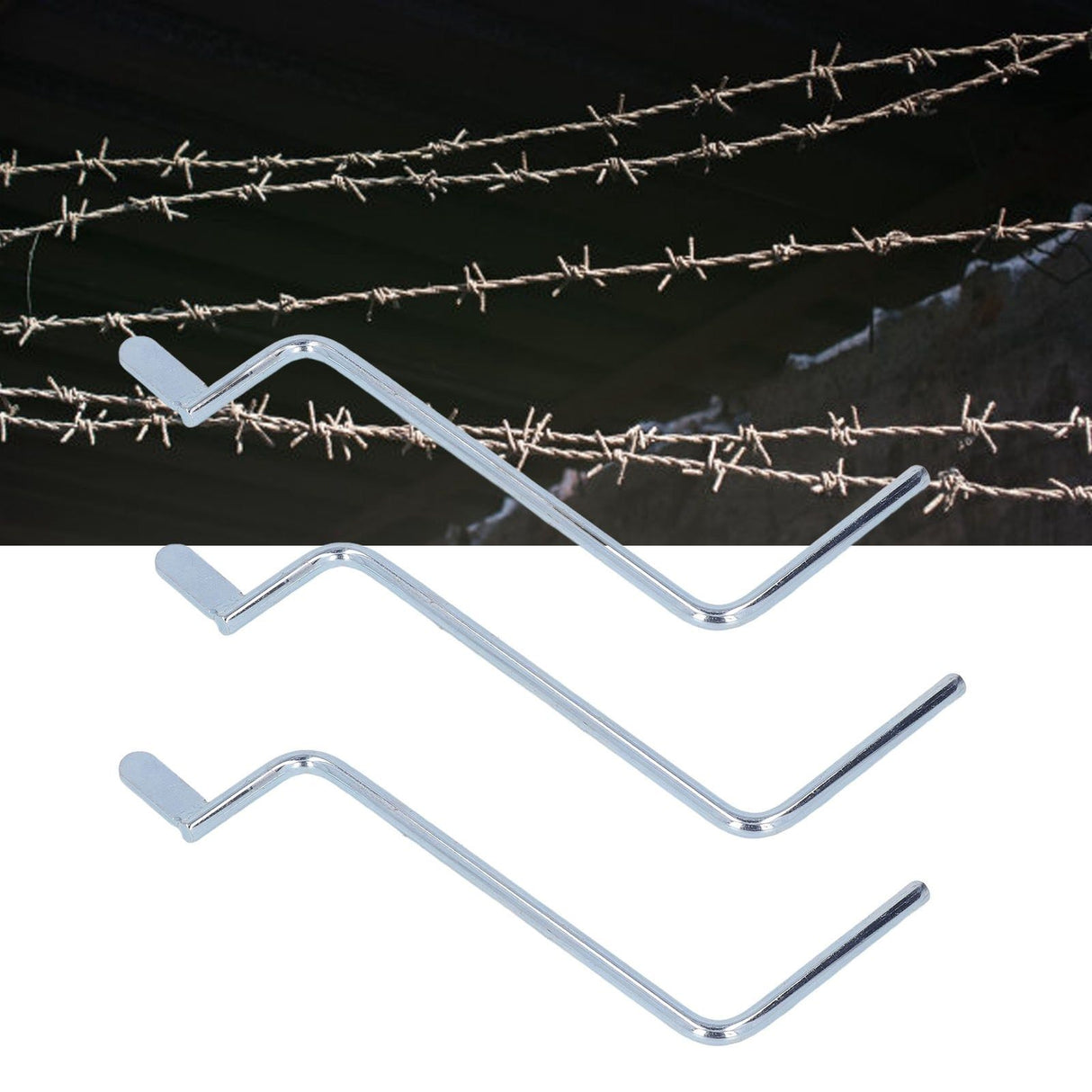 3Pcs Fence Wire Tensioner Handle Stainless Steel Stable Performance Firm Fence Wire Tensioning Tool