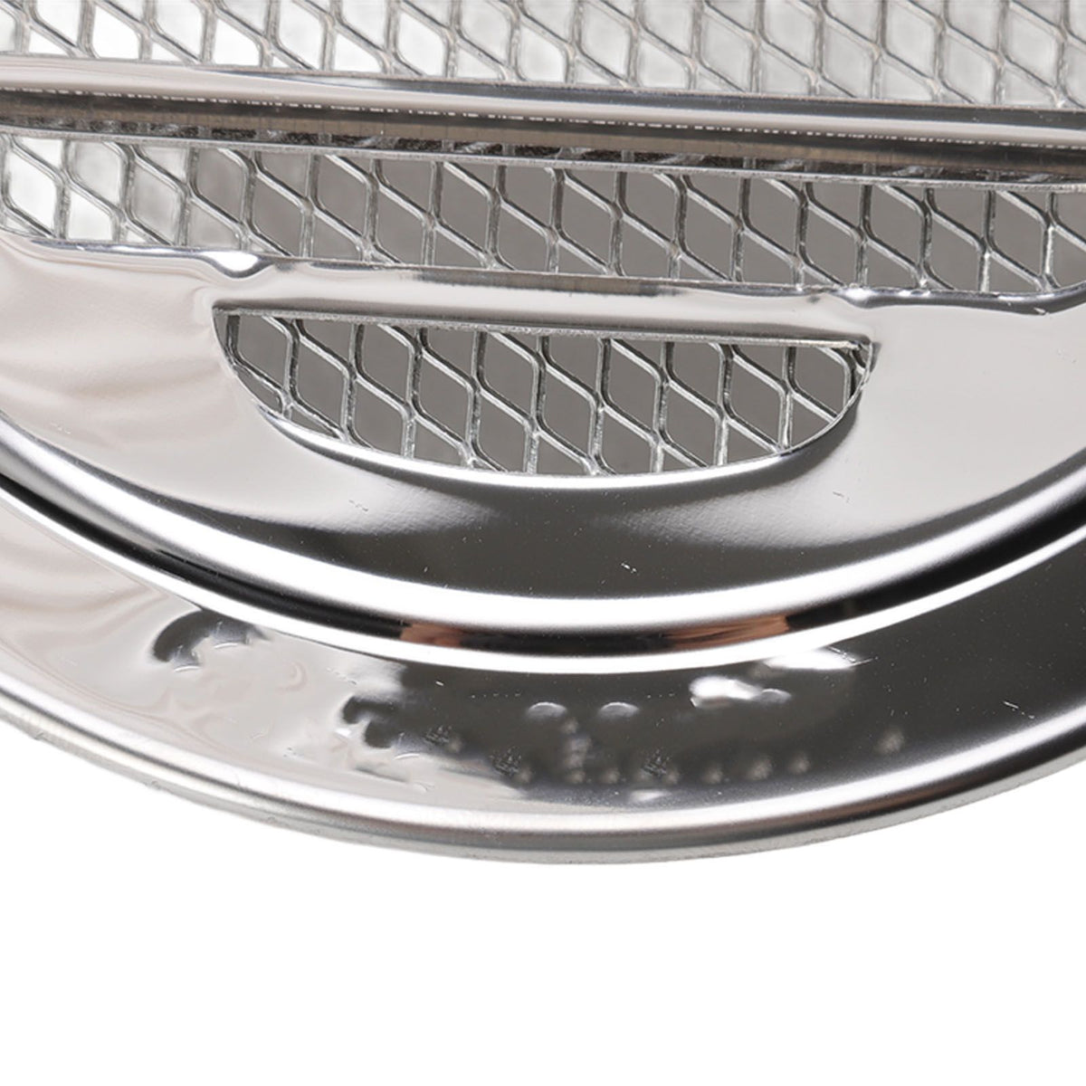 Air Ventilation Cover 304 Stainless Steel Round Exhaust Duct Grill Cap for Kitchen and Bathroom 100mm / 3.9in