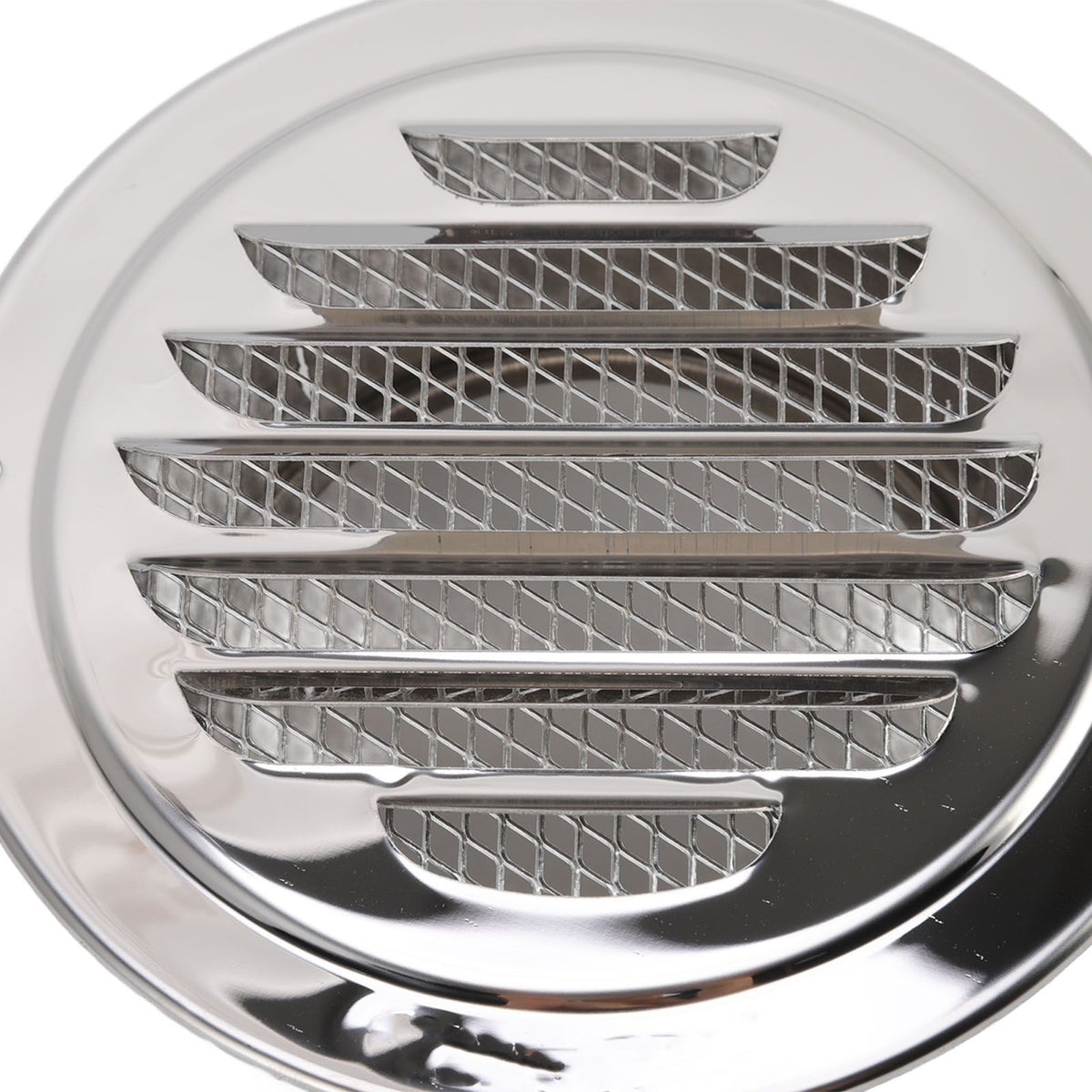 Air Ventilation Cover 304 Stainless Steel Round Exhaust Duct Grill Cap for Kitchen and Bathroom 100mm / 3.9in