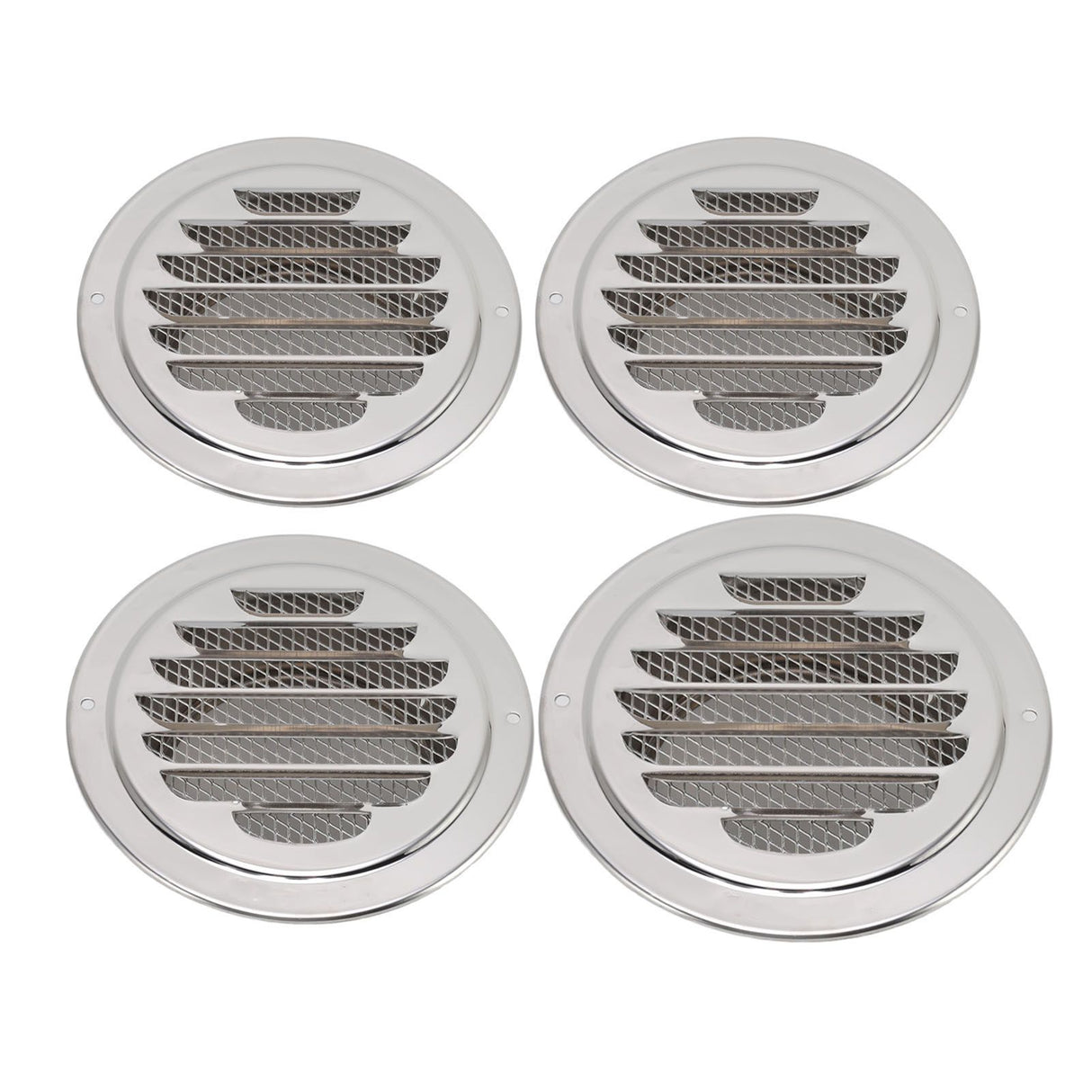 Air Ventilation Cover 304 Stainless Steel Round Exhaust Duct Grill Cap for Kitchen and Bathroom 150mm / 5.9in