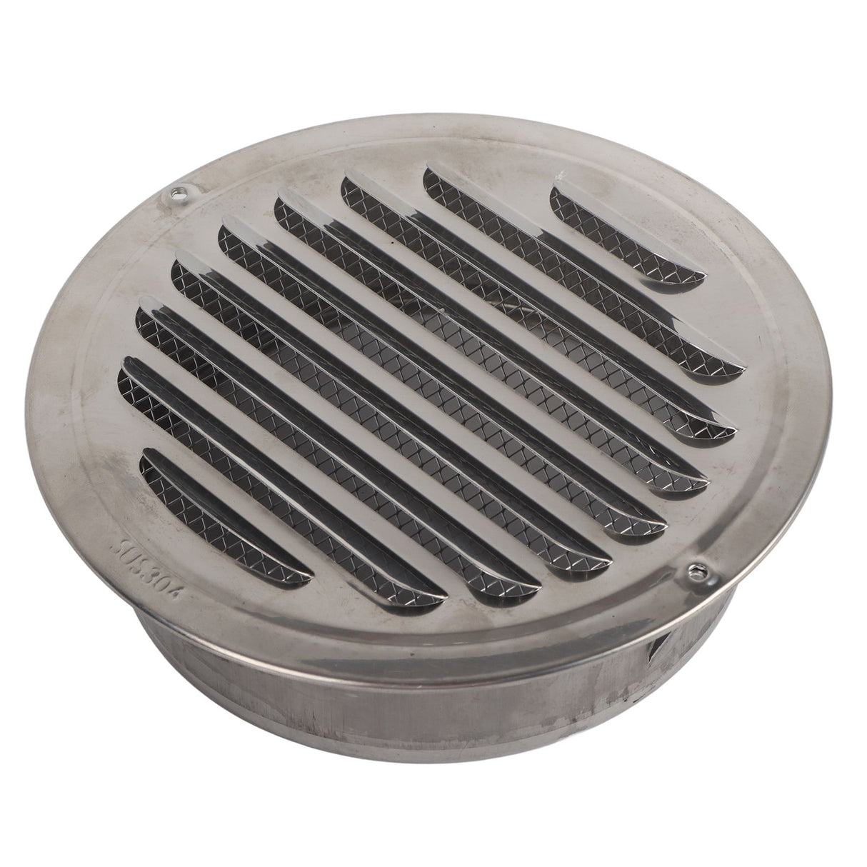 Air Ventilation Cover 304 Stainless Steel Round Exhaust Duct Grill Cap for Kitchen and Bathroom 160mm / 6.3in