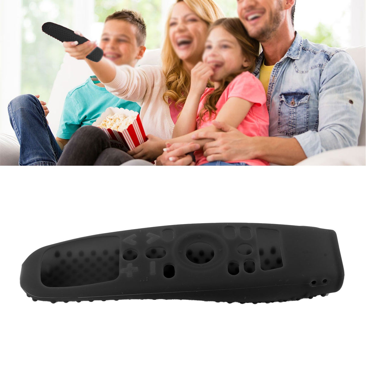 Smart Remote Control Protection Cover Silicone TV Controller Dustproof Case for LG MR 20 Black