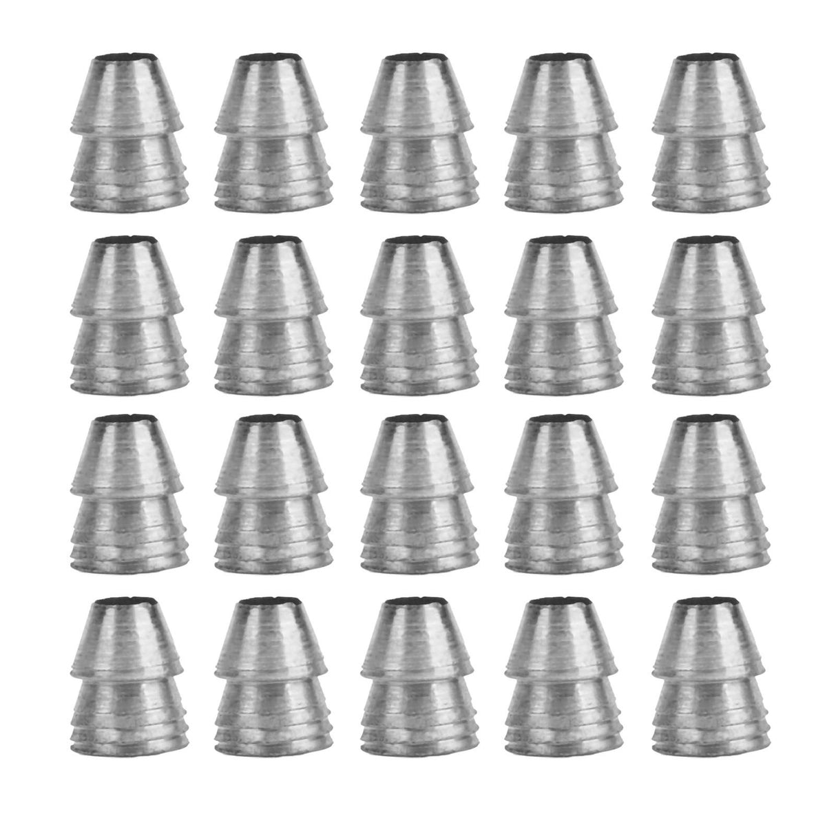 20pcs Safety Round Handle Wedges Steel Hammer Handle Splitting Wedge Set for Axe Claw Hammer Sledge Diameter 13mm / 0.51in