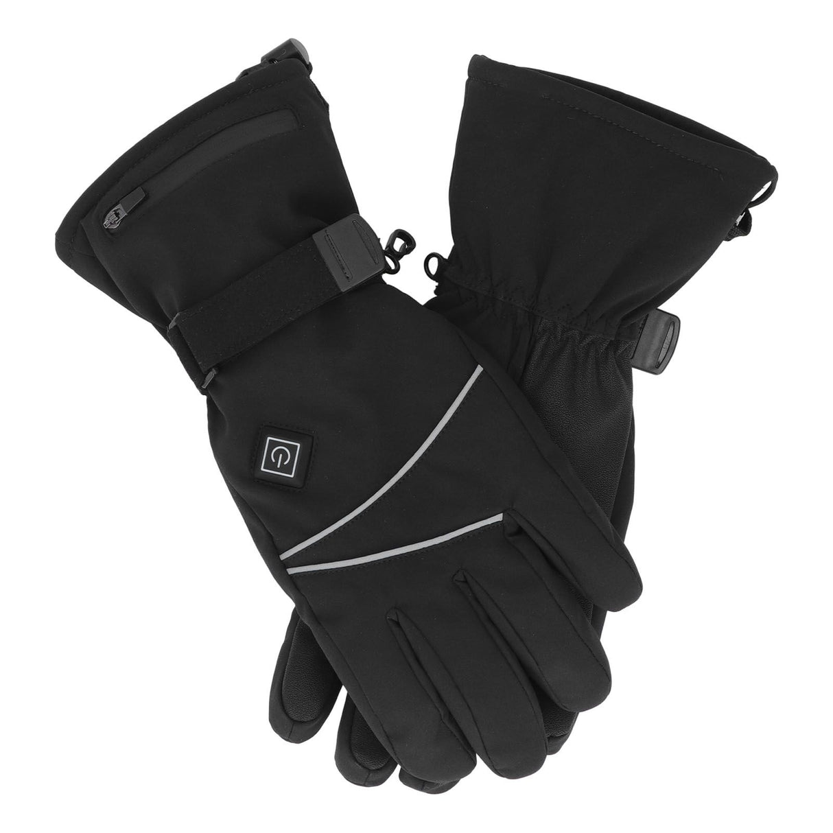 Heated Gloves Skiing Snowboarding Electric Battery Heated Gloves with 3 Heating Levels Skiing for Men Women M