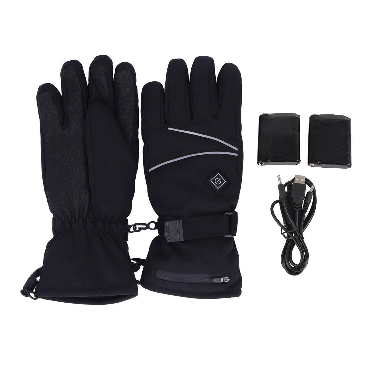 Electric Heating Gloves 3 Adjustable Temperature Lithium Battery Gloves for Outdoor Activities L