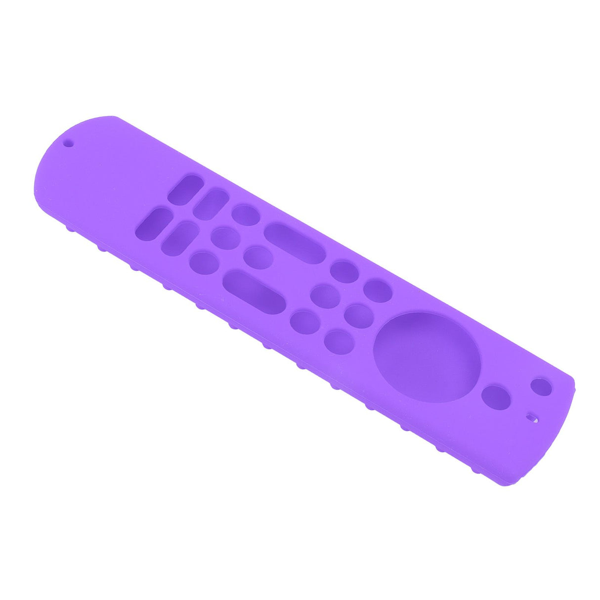 Remote Control Silicone Case Soft Safe Shockproof Waterproof Precise Cutout Fully Wrap Remote Cover for Amazon TV Purple