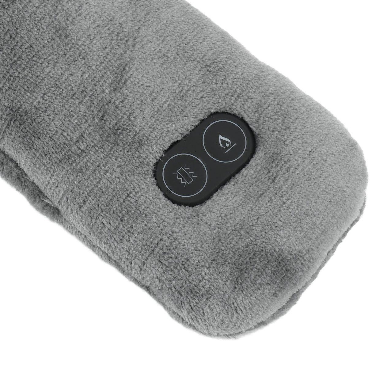 Heating Scarf USB Powered Soft Warm Soreness Relief Vibration Massage Pure Color Heated Neck Wrap for Adult Elderly Dark Gray