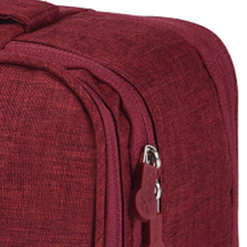 Travel Underwear Organizer Positive Ion Oxford Fabric Large Capacity Travel Bra Organizer for Underwear Women Travel Wine Red