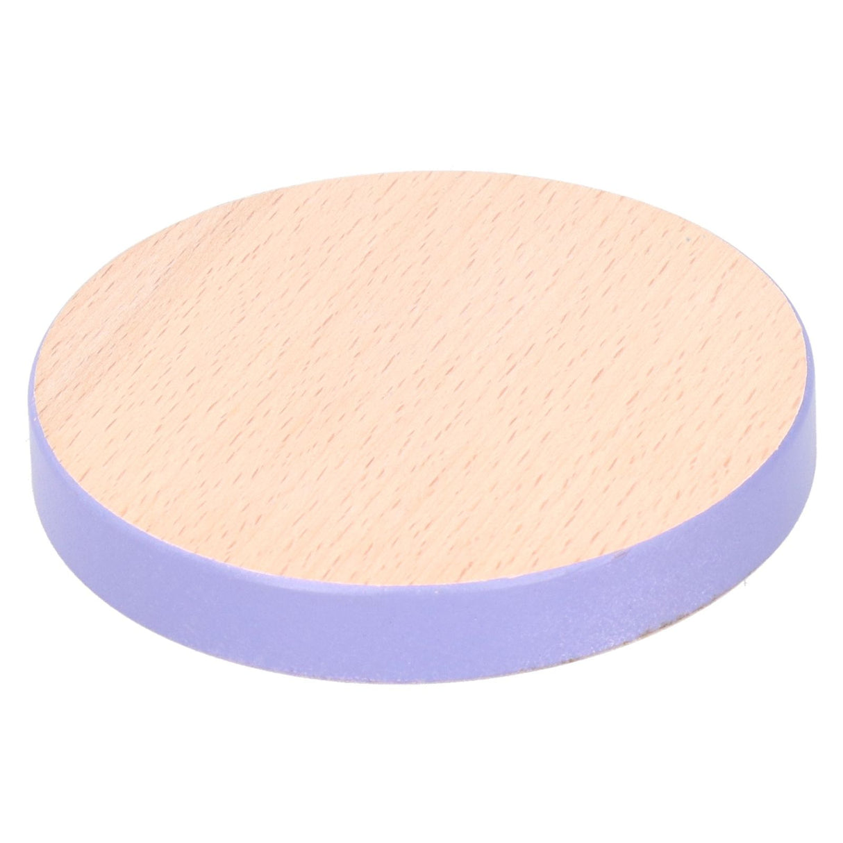 Round Wood Coaster Placemat Round Heat Resistant Drink Mat Cup Pad for Home KitchenPurple