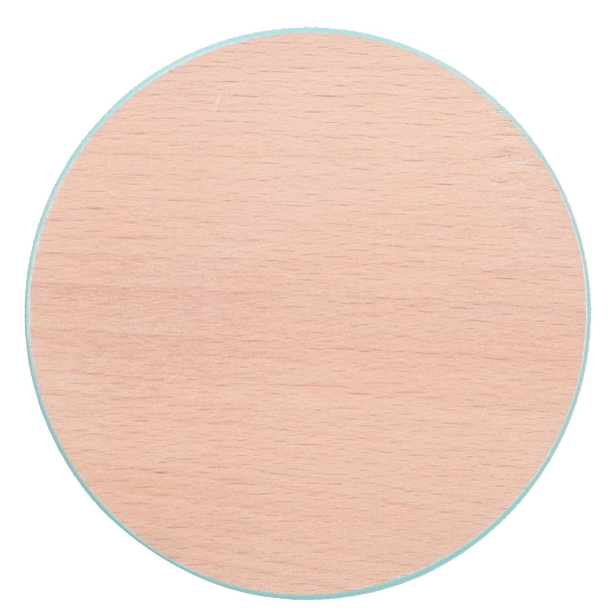 Round Wood Coaster Placemat Round Heat Resistant Drink Mat Cup Pad for Home KitchenBlue