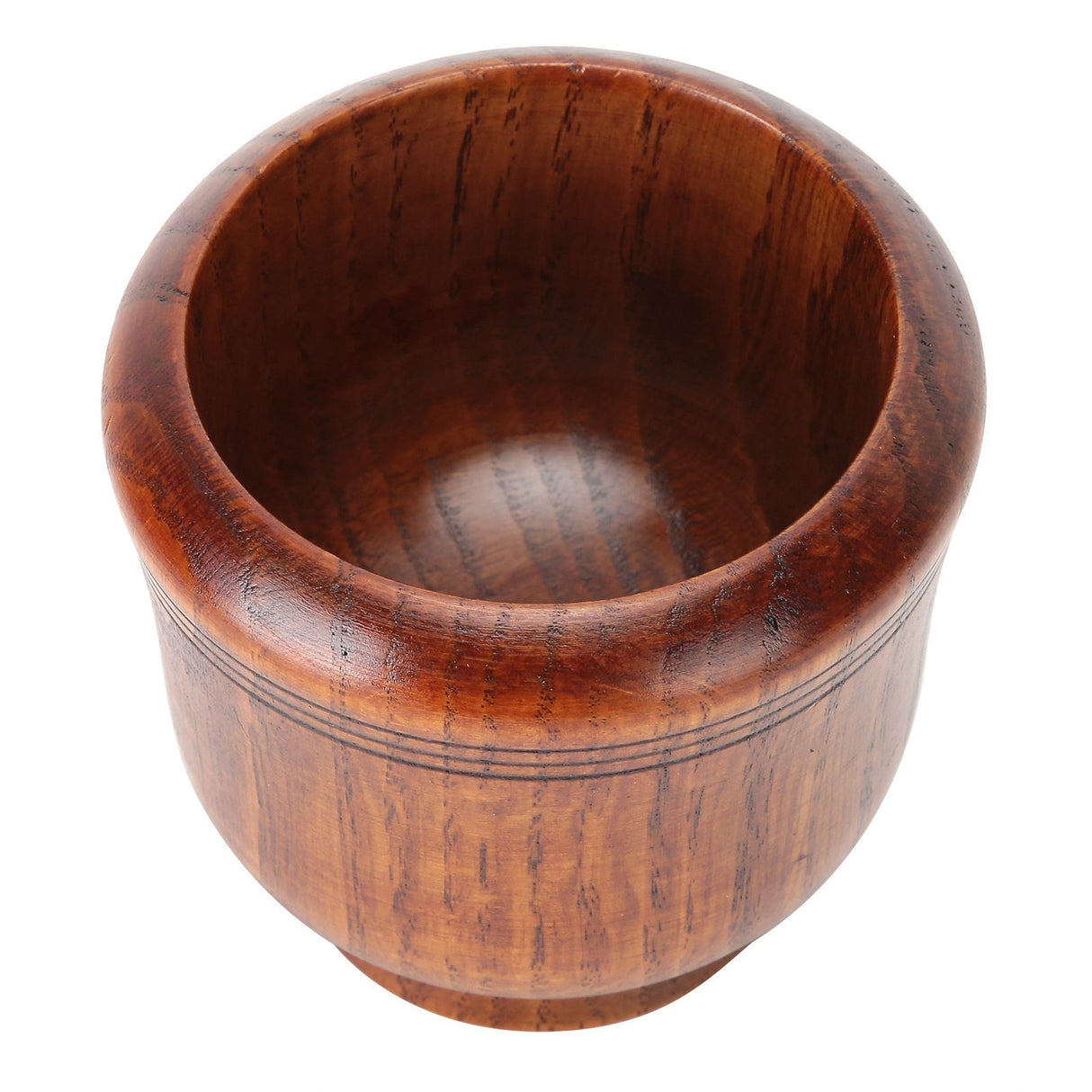 Wooden Grinding Bowl Household Kitchen Manual Garlic Ginger Spices Grinder Mortar Pestle Set