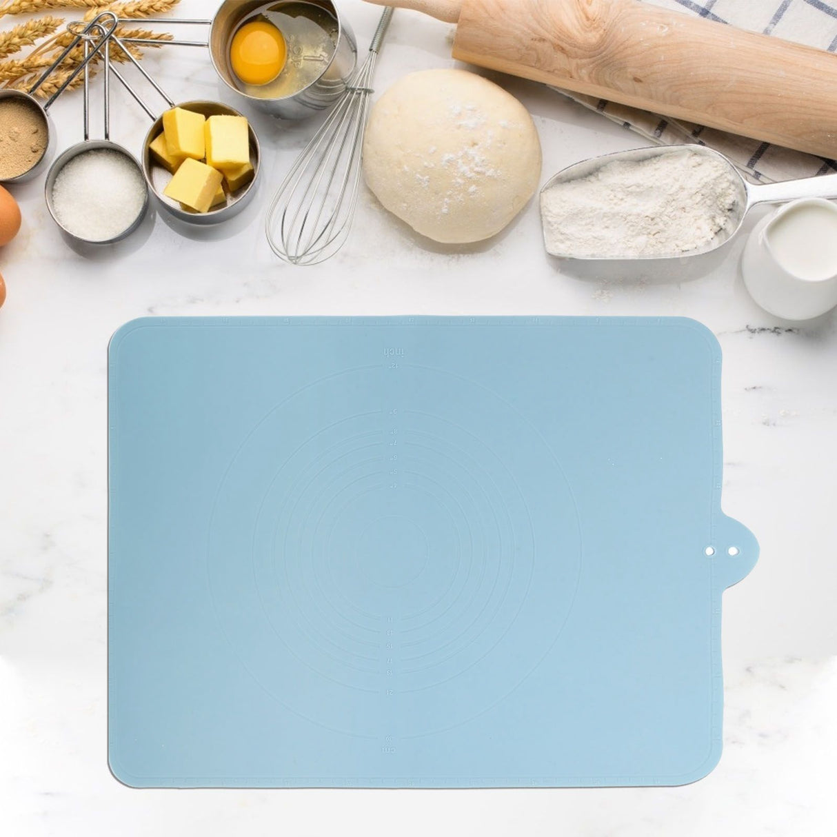 Blue Silicone Dough Kneading Pad NonStick Thicken Cookies Baking Mat Kitchen Pastry Tools