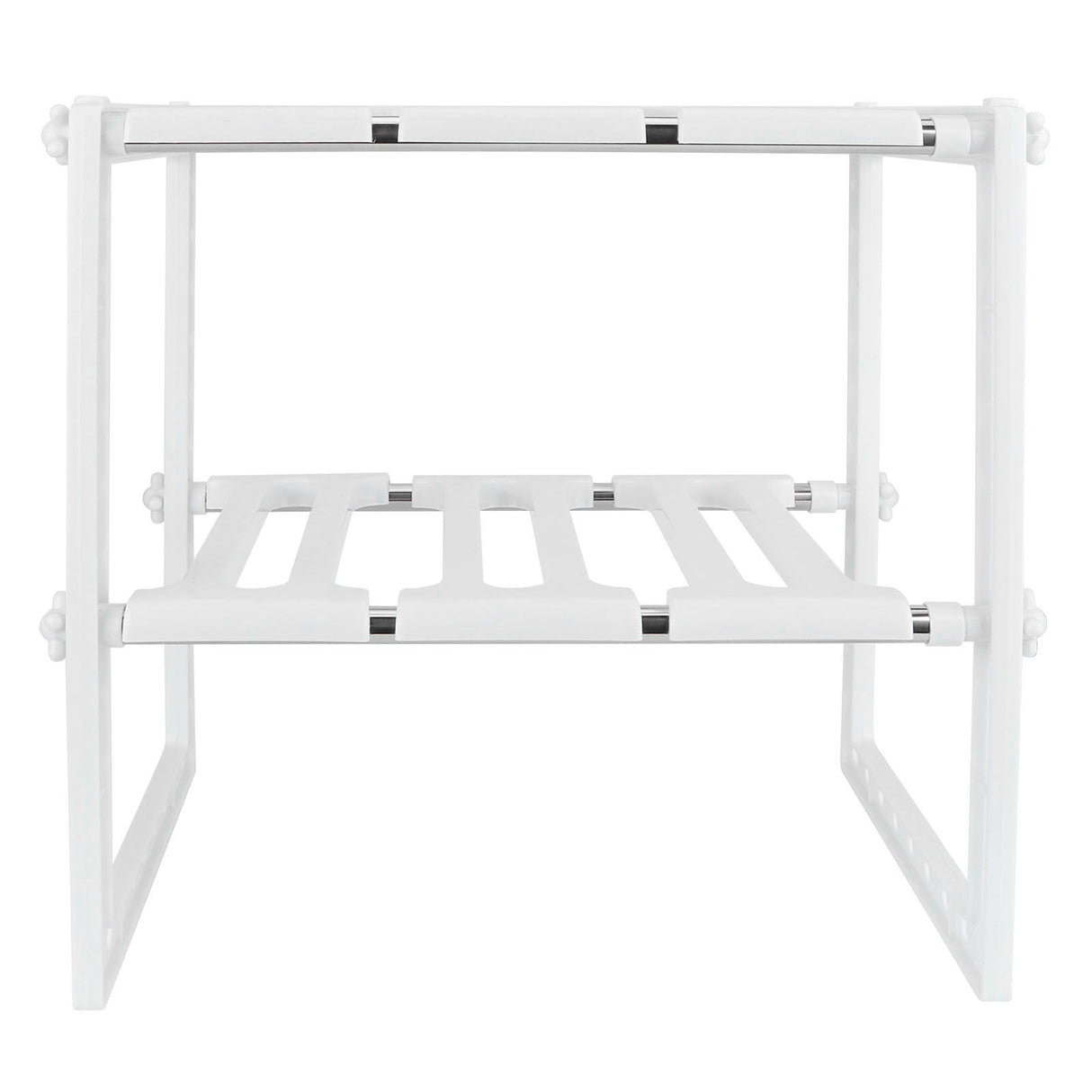 2‑Tier Sink Rack Cabinet Organizer Storage Telescopic Shelf Kitchen Bathroom Holder