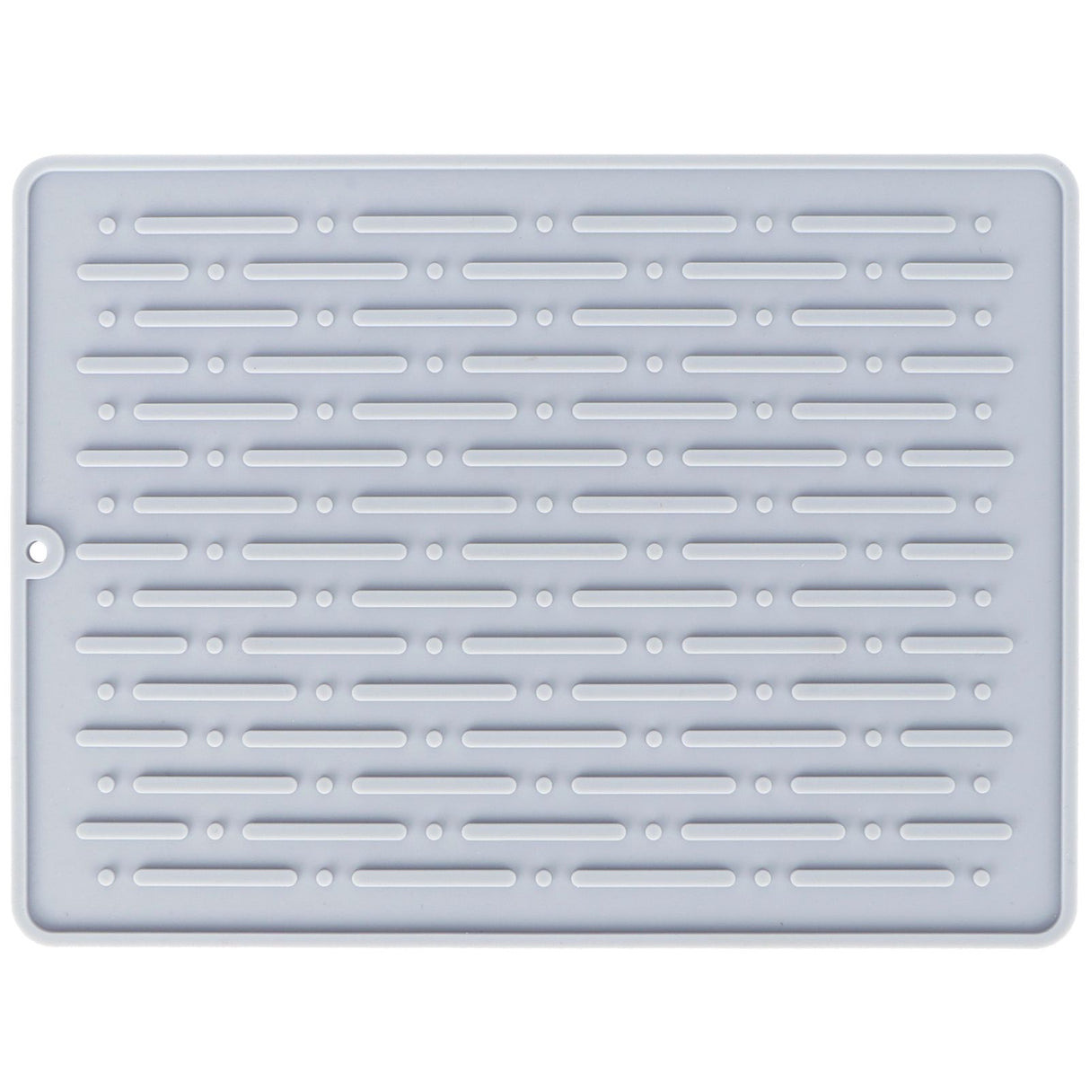 Silicone Draining Pad Non Slip Soda Bottles Drying Rack Mat Kitchen Accessories Gray(2 Hole Drain Rack Mat )
