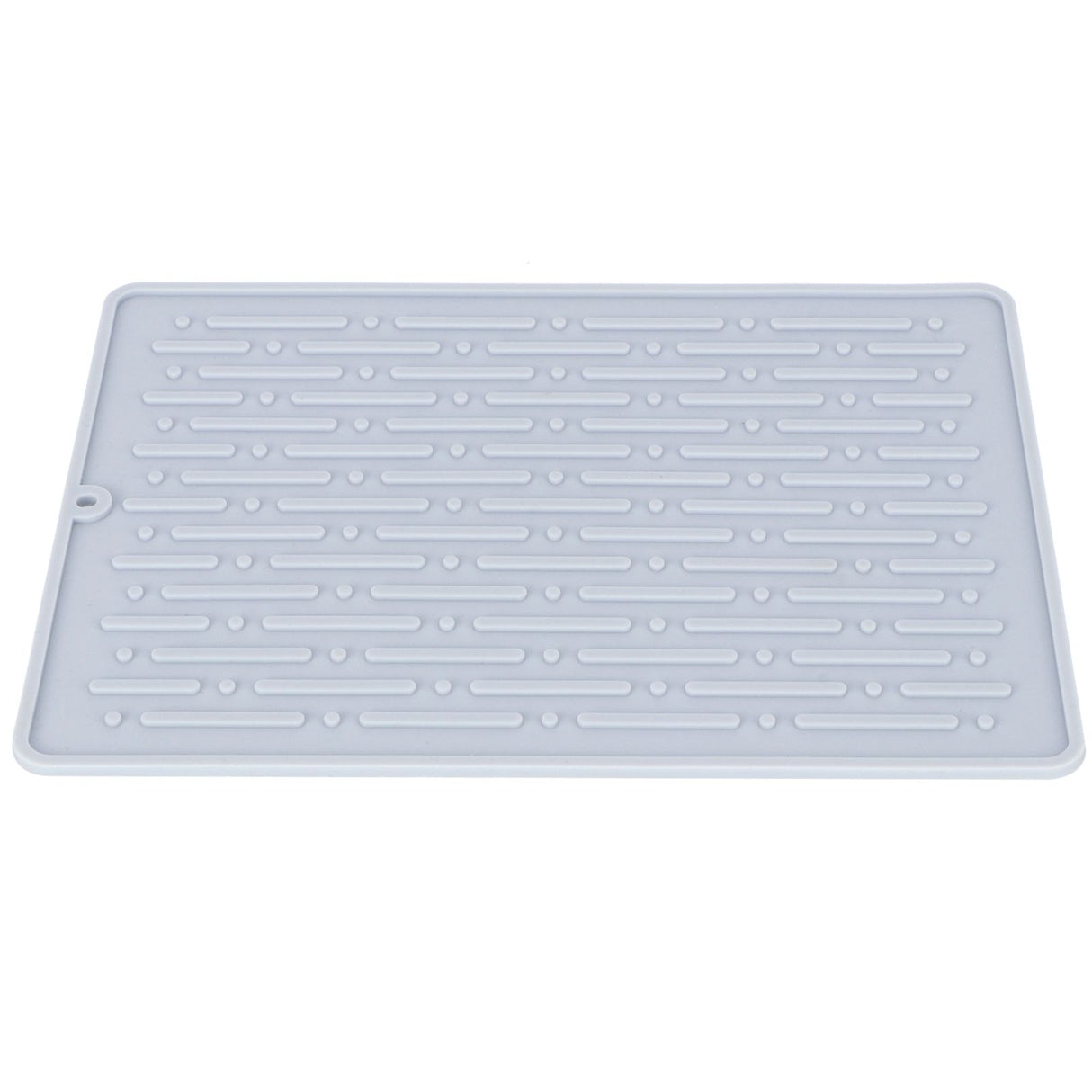 Silicone Draining Pad Non Slip Soda Bottles Drying Rack Mat Kitchen Accessories Gray(2 Hole Drain Rack Mat )