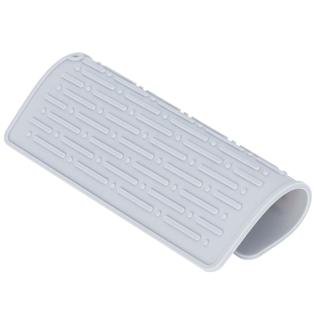 Silicone Draining Pad Non Slip Soda Bottles Drying Rack Mat Kitchen Accessories Gray(2 Hole Drain Rack Mat )