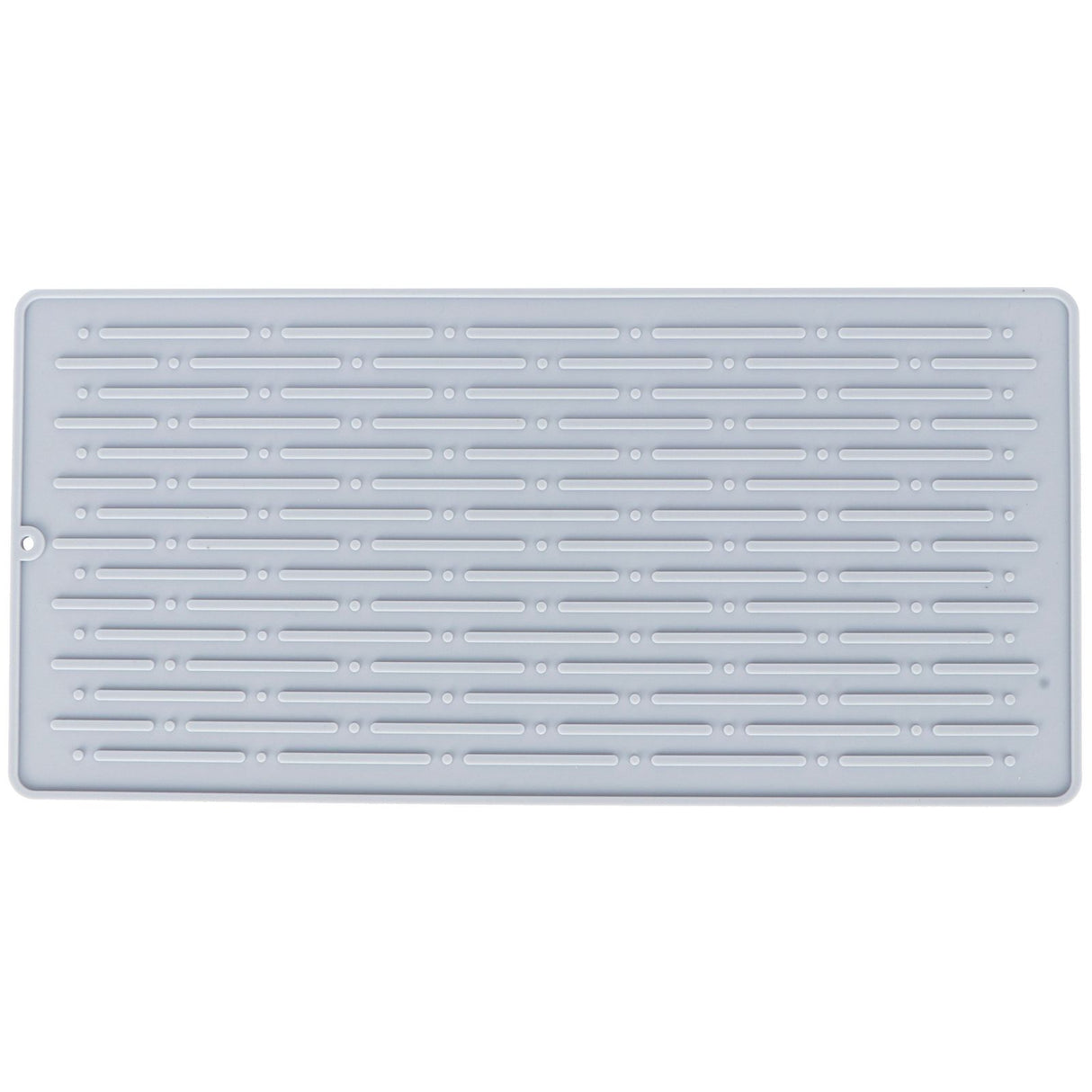 Silicone Draining Pad Non Slip Soda Bottles Drying Rack Mat Kitchen Accessories Gray(3 Hole Drain Rack Mat )