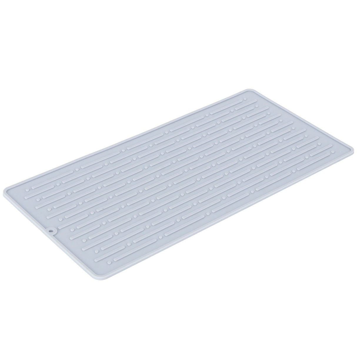 Silicone Draining Pad Non Slip Soda Bottles Drying Rack Mat Kitchen Accessories Gray(3 Hole Drain Rack Mat )