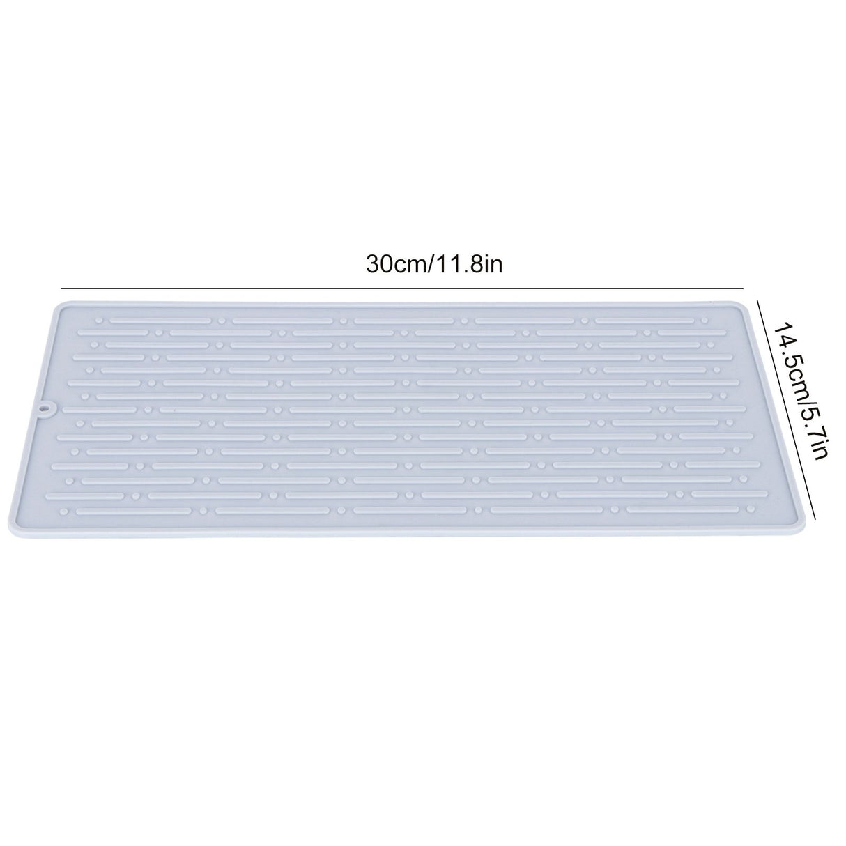 Silicone Draining Pad Non Slip Soda Bottles Drying Rack Mat Kitchen Accessories Gray(3 Hole Drain Rack Mat )