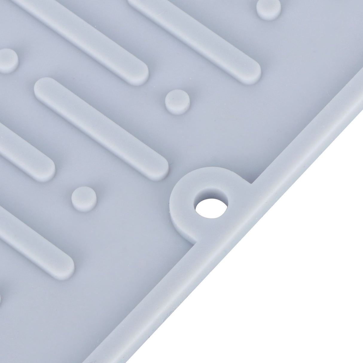 Silicone Draining Pad Non Slip Soda Bottles Drying Rack Mat Kitchen Accessories Gray(4 Hole Drain Rack Mat )