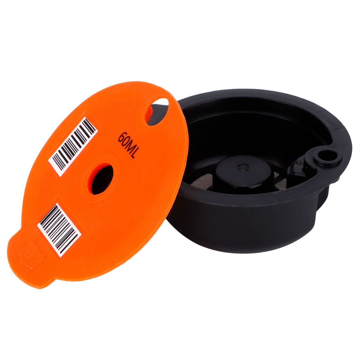 Coffee Capsule Reusable Refillable Coffee Filter Cup with Spoon Brush Coffee Accessories60ML