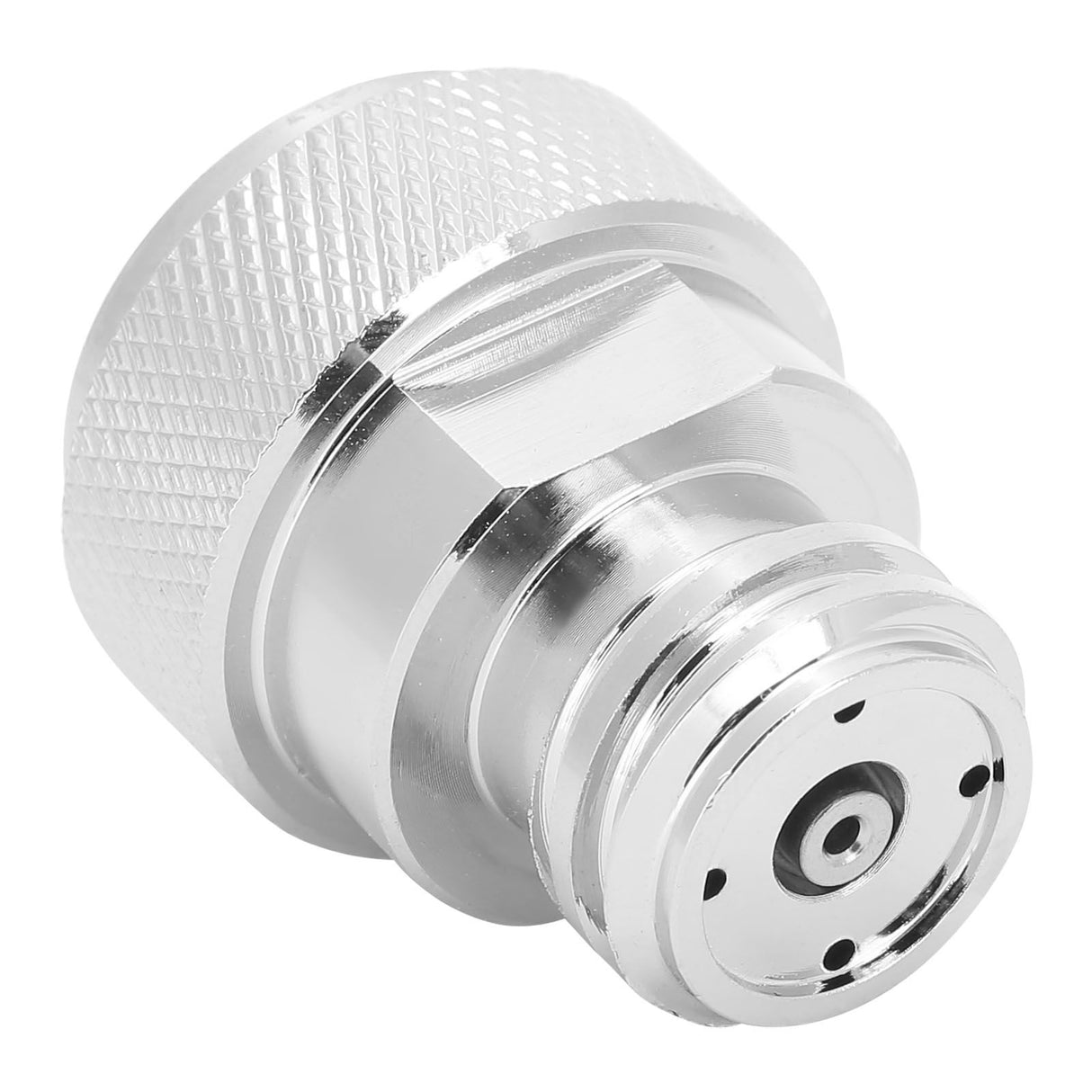 Soda Adapter with Wrench Copper Electroplating Brass CO2 Cylinder Conversion Connector Silver