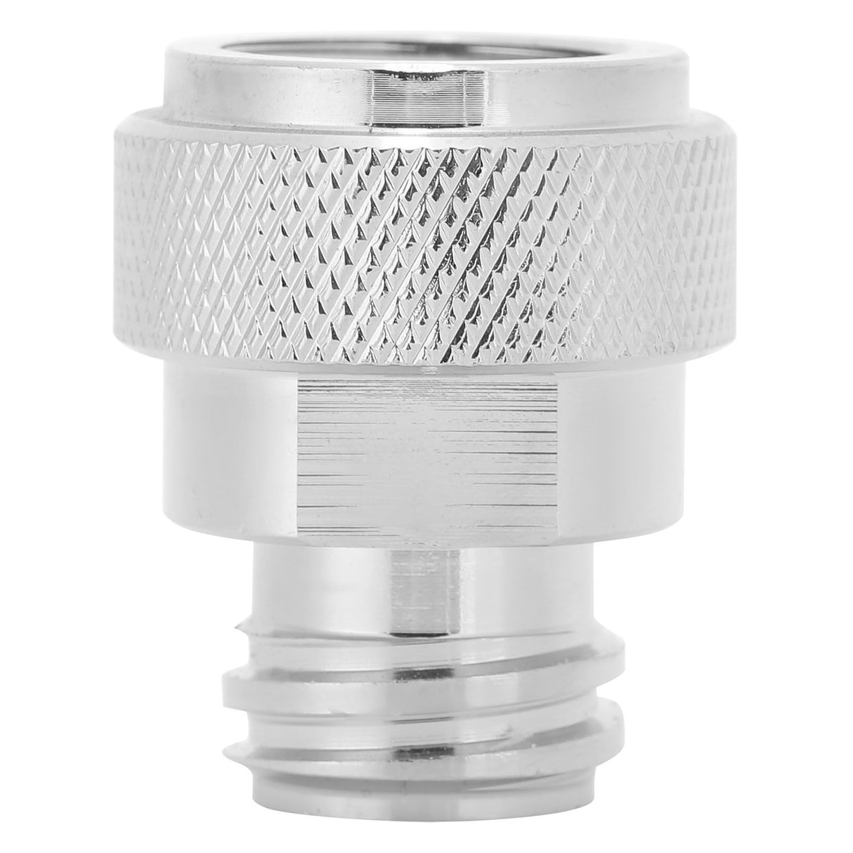Soda Adapter with Wrench Copper Electroplating Brass CO2 Cylinder Conversion Connector Silver