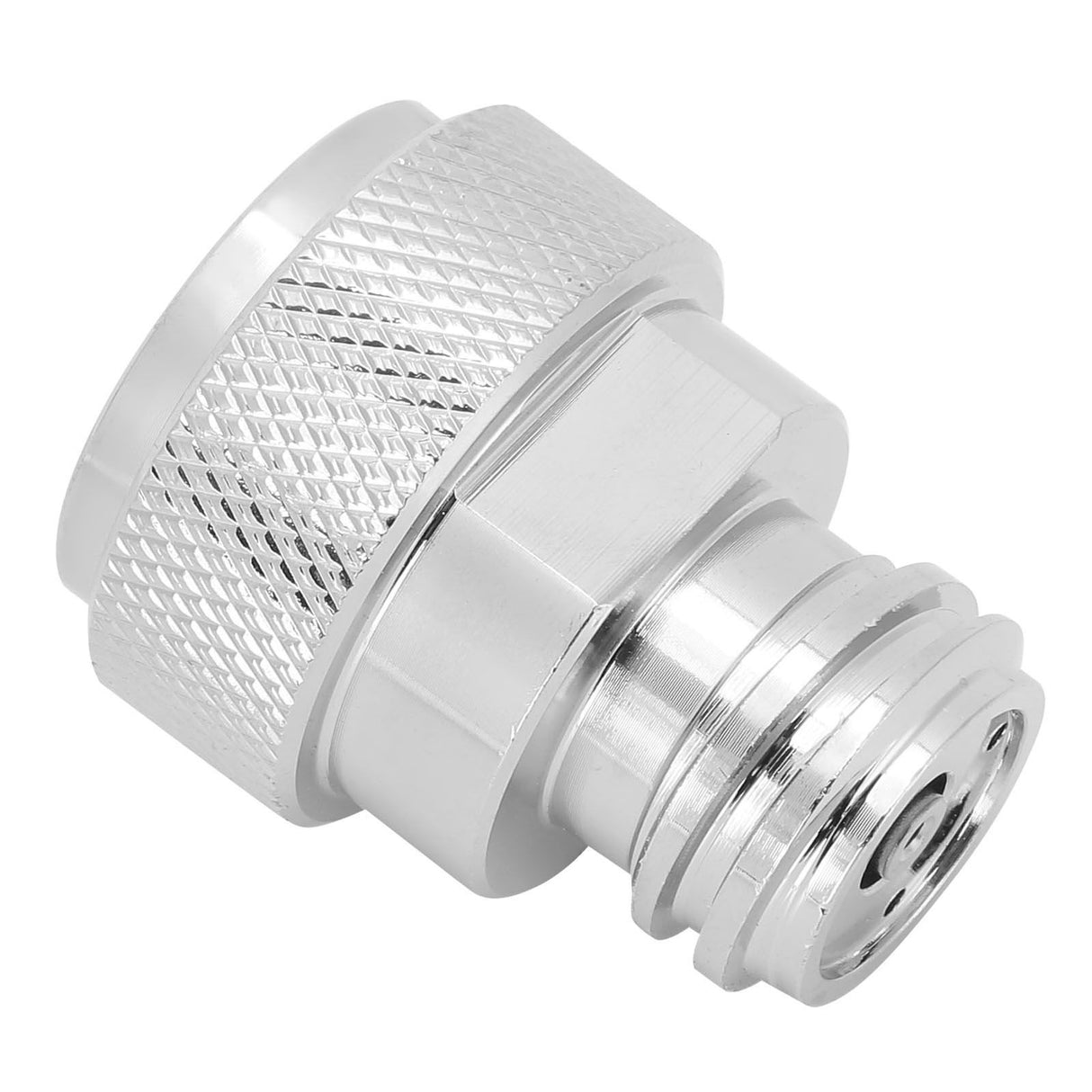 Soda Adapter with Wrench Copper Electroplating Brass CO2 Cylinder Conversion Connector Silver