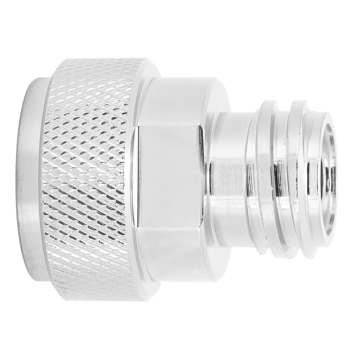 Soda Adapter with Wrench Copper Electroplating Brass CO2 Cylinder Conversion Connector Silver