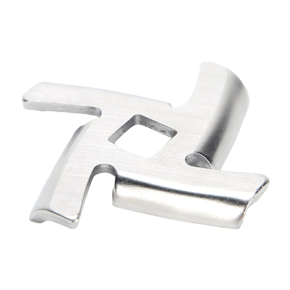 2Pcs Meat Grinder Blade 304 Stainless Steel Grinding Plate Disc Accessory for 5#/B Type Grinder(8MM Square Hole Crossed Blade )