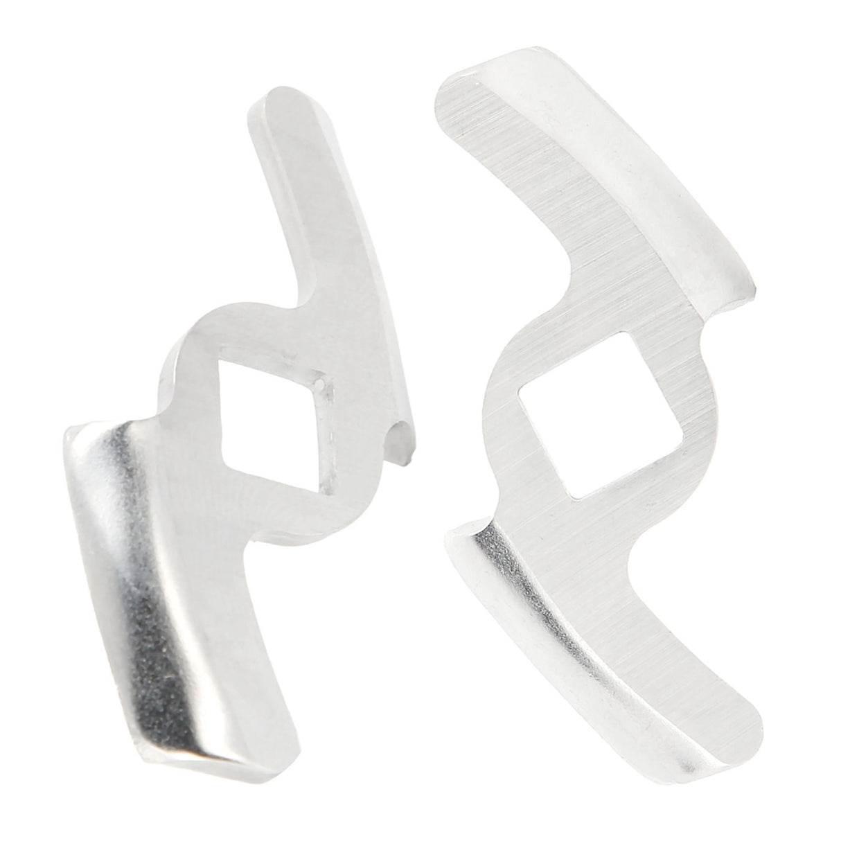 2Pcs Meat Grinder Blade 304 Stainless Steel Grinding Plate Disc Accessory for 5#/B Type Grinder(8MM Square Hole 2Blade )