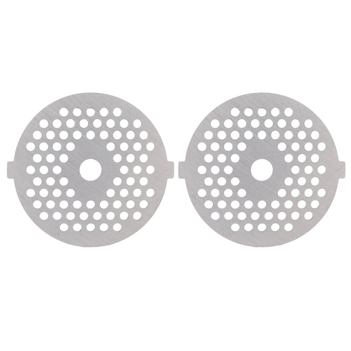 2Pcs Electric Mincer Blade Stainless Steel Grinding Plate Round Hole for 5#/B Type Grinder(3mm 56 Holes )